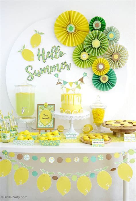 Lemon Themed Party Ideas With Diy Decorations Lemon Themed Party Diy