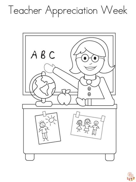 Teacher Coloring Pages Free Printable Sheets To Show
