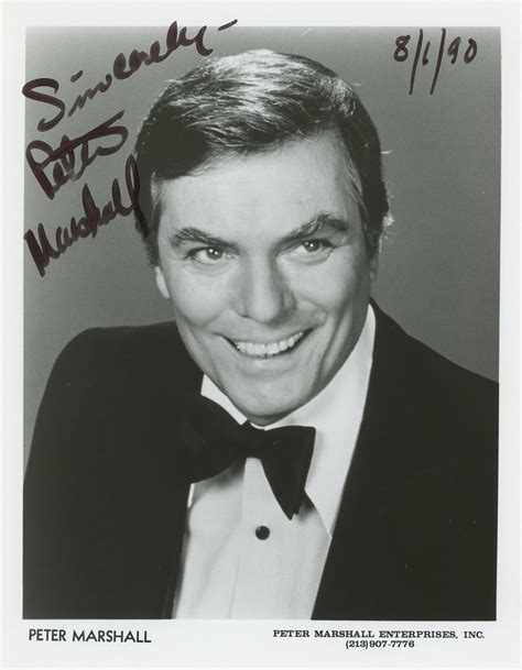 Todd Mueller Autographs Peter Marshall Signed Photograph