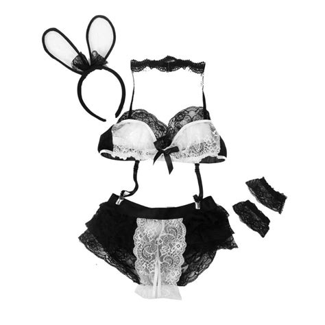 Sexy Womens Naughty Bunny Girl Costume Adult Rabbit Lingerie Fancy