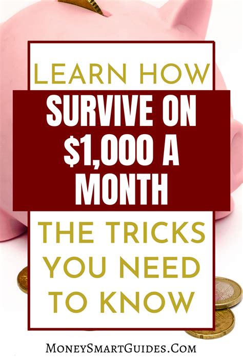 How To Survive On 1000 A Month The Tricks To Help You Succeed Are