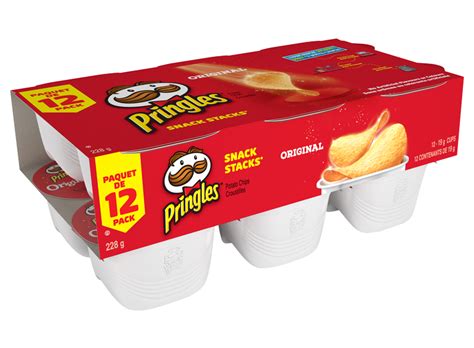 Croustilles Pringles Snack Stacks Saveur De Crème Sure Et Oignon