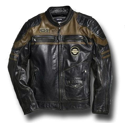 Harley Davidson Mens Hard Mile Distressed Black Leather Jacket