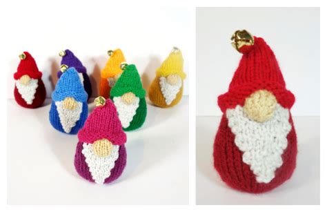 Rainbow Gnomes Free Knitting Pattern Knitting Pattern