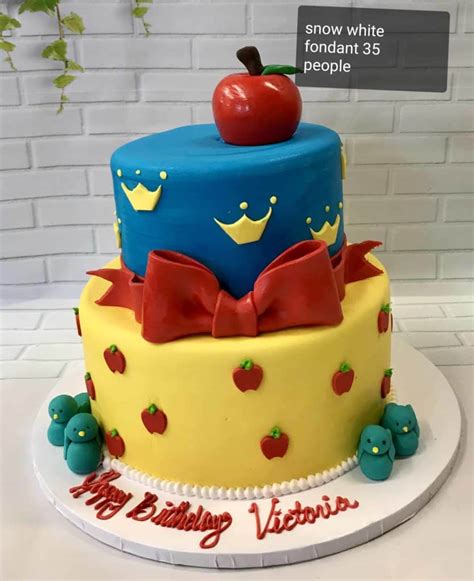 Two Tier Snow White Cake Supreme Bakery
