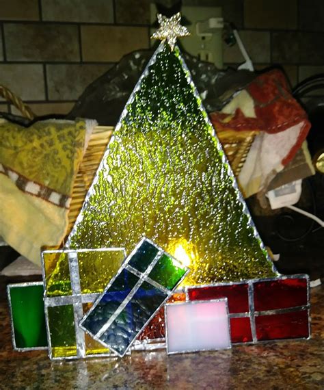 Stained Glass Christmas Tree Stained Glass Christmas Art Glass