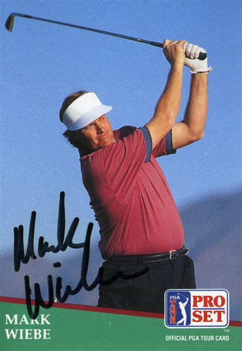 Mark Wiebe Tradingsports Card Signed Autographs