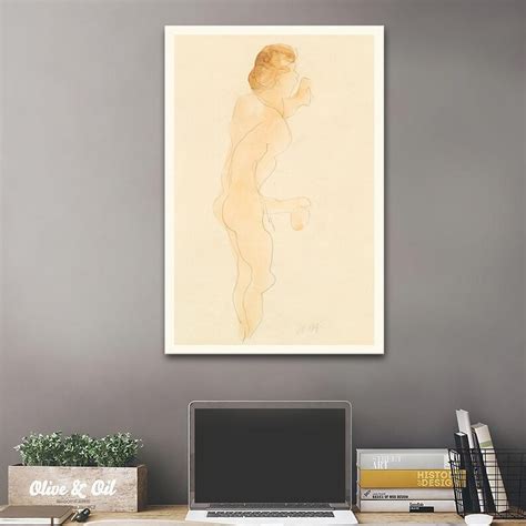 Nude Art Naked Woman Posing Vintage Nude Illustration Nude Etsy UK