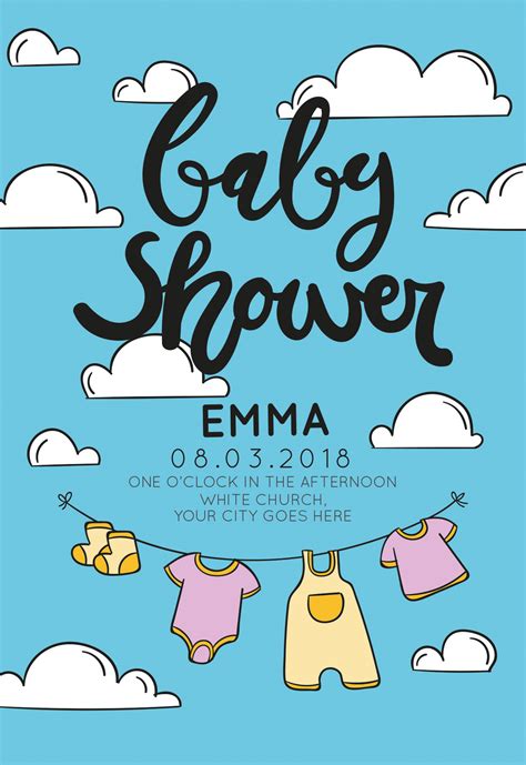 12 Free Editable Baby Shower Invitation Card Templates