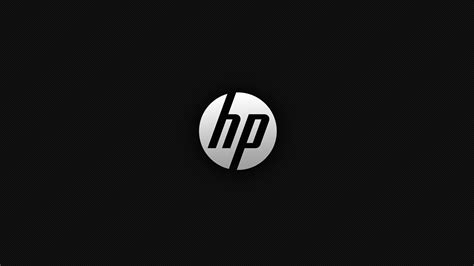 Hp Logo With Dark Background Hd Wallpaper Background Image