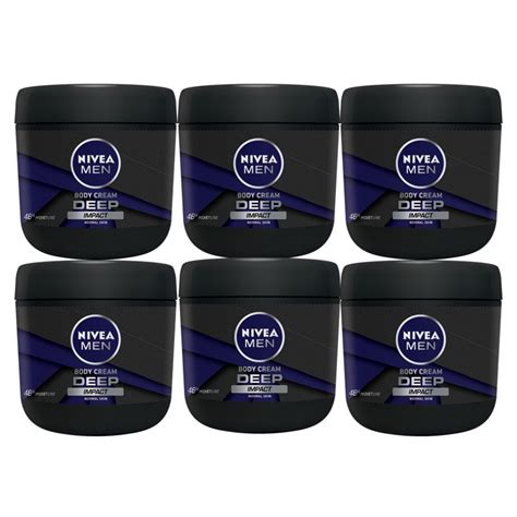 Nivea Men Deep Impact Body Cream With Black Carbon 6x400ml Shop
