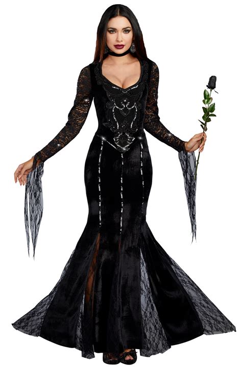 brand new frightfully beautiful witch adult costume ebay