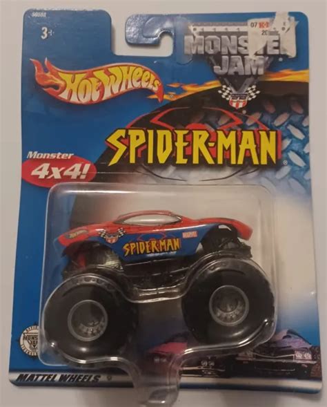 Hot Wheels Monster Jam Spider Man Truck X Marvel Scale Nip