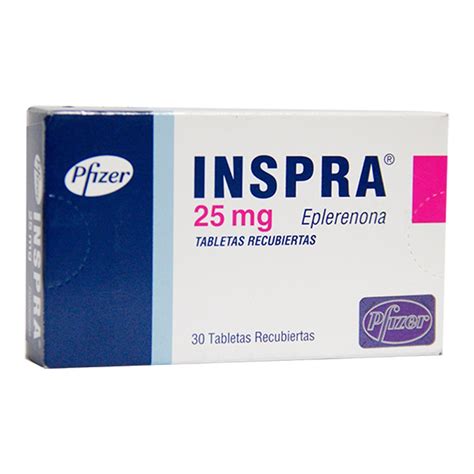This medicine is also used to improve symptoms of heart failure. INSPRA 25 mg Tablet Prospektüsü