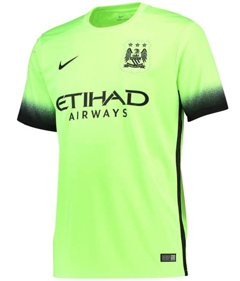 Manchester city football club is an english football club based in manchester that competes in the premier league, the top flight of english football. Green Man City Shirt 15-16 Nike MCFC Third Kit 2015-16 | Football Kit News