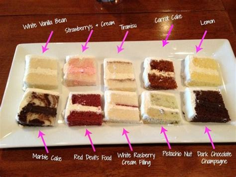 A wedding cake is traditionally torted, which is a fancy word for thin layers of cake and filling stacked together to give you a moist, flavourful dessert. Wedding Cake Tasting Top 10 Flavors! I could totally for a ...
