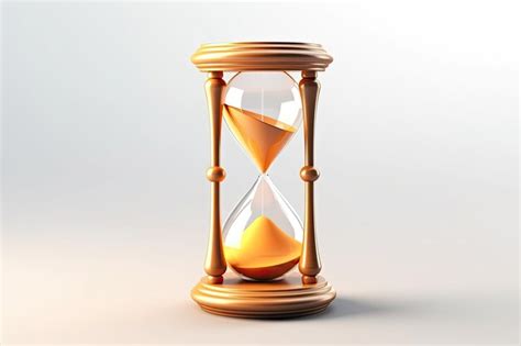 Premium Photo 3d Illustration Hourglass Isolated Background