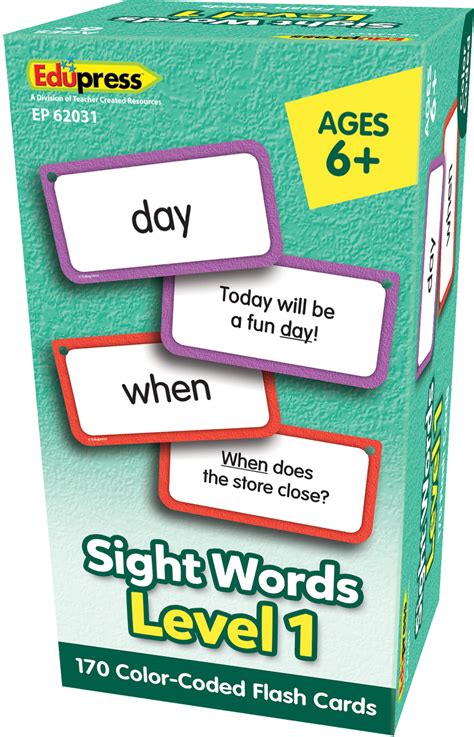 Sight Words Flash Cards Level 1