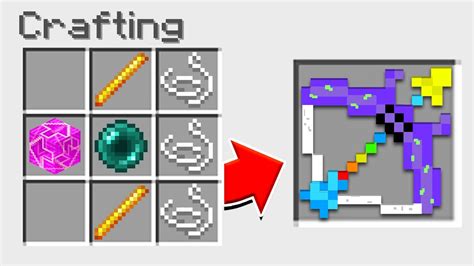 How To Craft 5 New God Bows In Minecraft Youtube