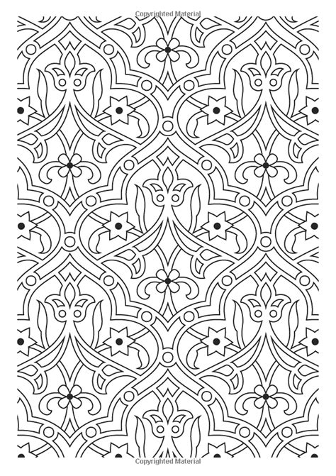Flower Pattern The Creative Colouring Book For Grown Ups Islamic Design