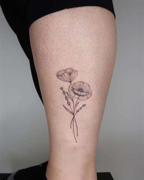 Share 76 Black Poppy Flower Tattoo Super Hot Incdgdbentre