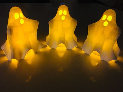 Light Up Halloween Ghost Decorations Glowing Halloween Ghost Etsy