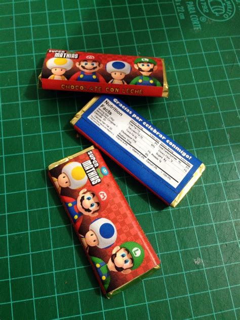 Chocolates Diy Cumpleaños Candy Bar Mario Bros Cumpleaños De Mario