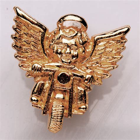Guardian Angel Pin Gold Guardian Bell
