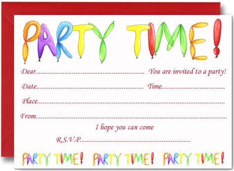 Don't forget to bring your invitation card to. FREE Birthday Party Invites for Kids (With images) | Party ...