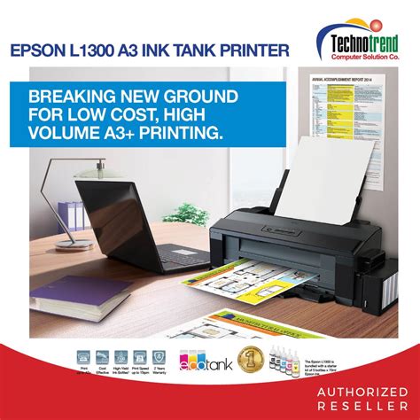 Epson L1300 A3 Color Ink Tank System Printer Shopee Philippines