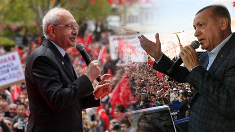 Cumhur İttifakının adayı Recep Tayyip Erdoğan ve CHP Genel Başkanı