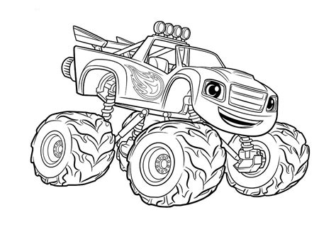 Hot Wheels Monster Truck Coloring Pages at GetColorings.com | Free printable colorings pages to