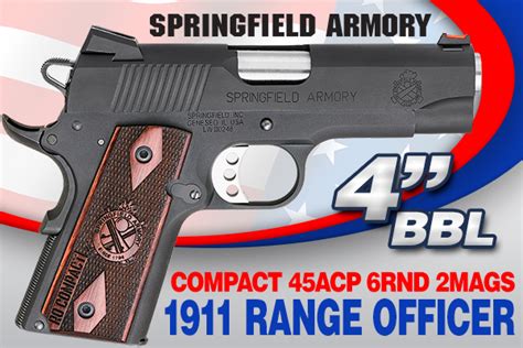 Springfield 1911 Range Officer Compact 45acp Triggers Firearms