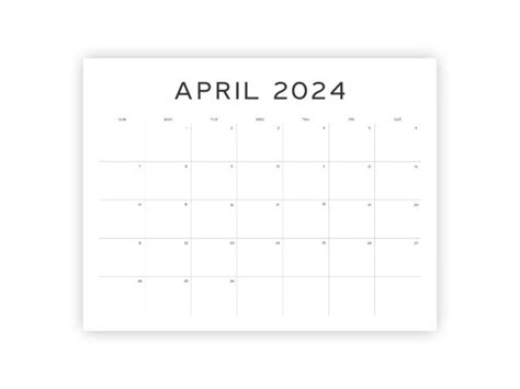 Cute April 2024 Calendar Free Printables Anjahome