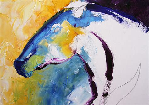 Texas Contemporary Fine Artist Laurie Pace Contemporary Horse Painting