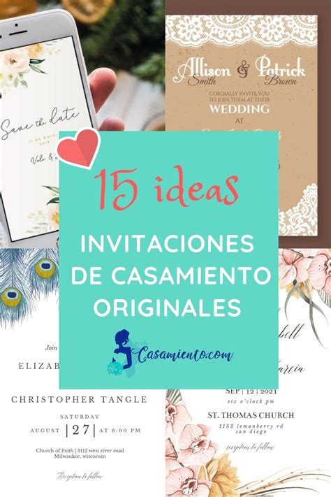 Invitaciones De Casamiento Originales 15 Ideas Para Inspirar
