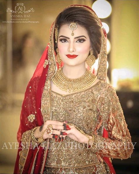 Red Bridal Lehenga Pakistani Pakistani Bridal Hairstyles Asian