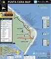 Punta Cana Map featuring Hotels & Resorts locations with up to date ...