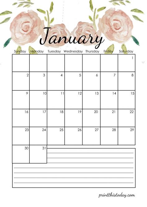 Free Cute Printable Calendar 2022 World Of Printables Cute Printable