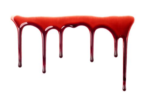 Flowing Blood Isolated White Background Stock Photo By ©nikmerkulov