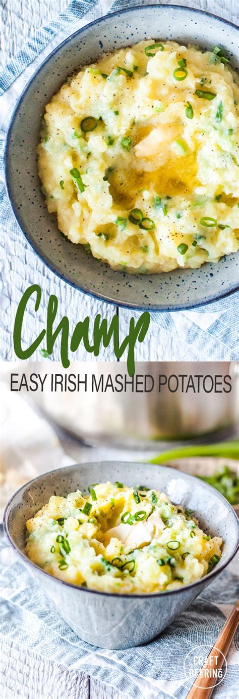 Champ Irish Mashed Potatoes Irish Mashed Potatoes Easy Irish Recipes