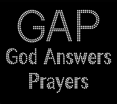 Gap God Answers Prayers Text Religious Rhinestone Transfer Texas Rhinestone