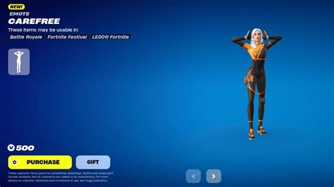Fortnite Carefree Emote Available In Item Shop Hurry Up 😃 Youtube
