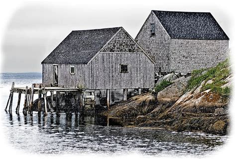 Fishing Sheds At Peggys Cove Photograph By Gene Norris Pixels