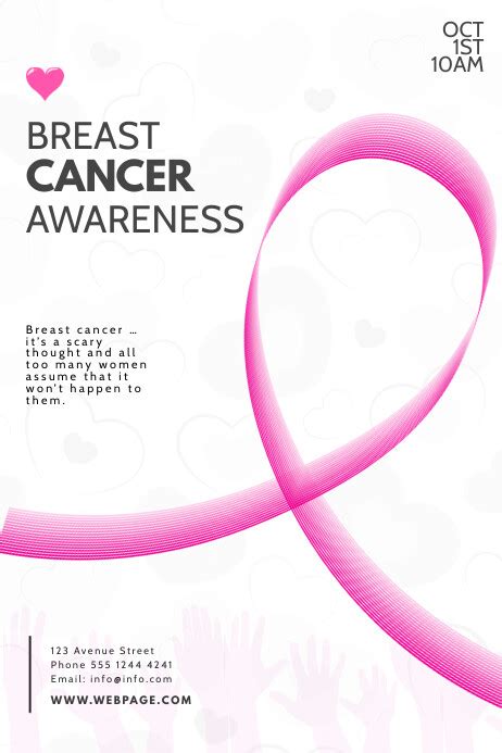 Breast Cancer Awareness Month Flyer Template Postermywall