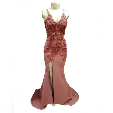 Pink Elegant Matric Dance Dress Marisela Veludo Fashion Designer
