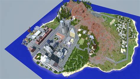 Updated Gta V Minesantos Minecraft Grand Theft Auto Map Pop Reel
