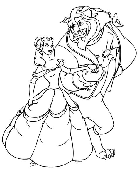 Ariel princess coloring paper for little girls. Disney Princess Belle Coloring Pages To Kids