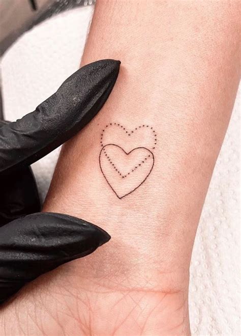 tiny hearts tattoo inkstylemag