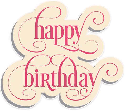 Download High Quality Happy Birthday Clipart Calligraphy Transparent Images And Photos Finder